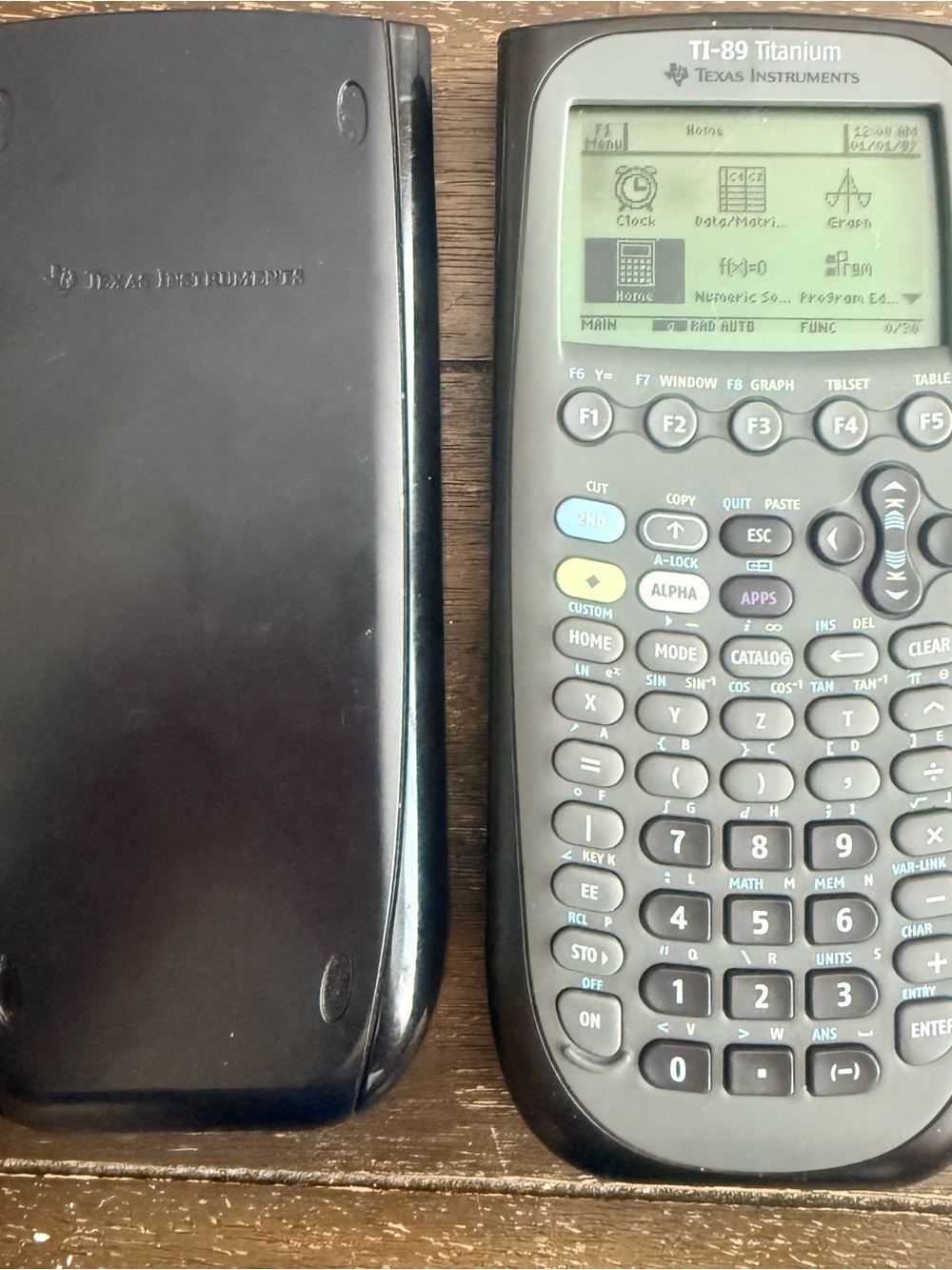 Texas Instruments TI-89 Titanium Graphing Calculator - Black, Gray